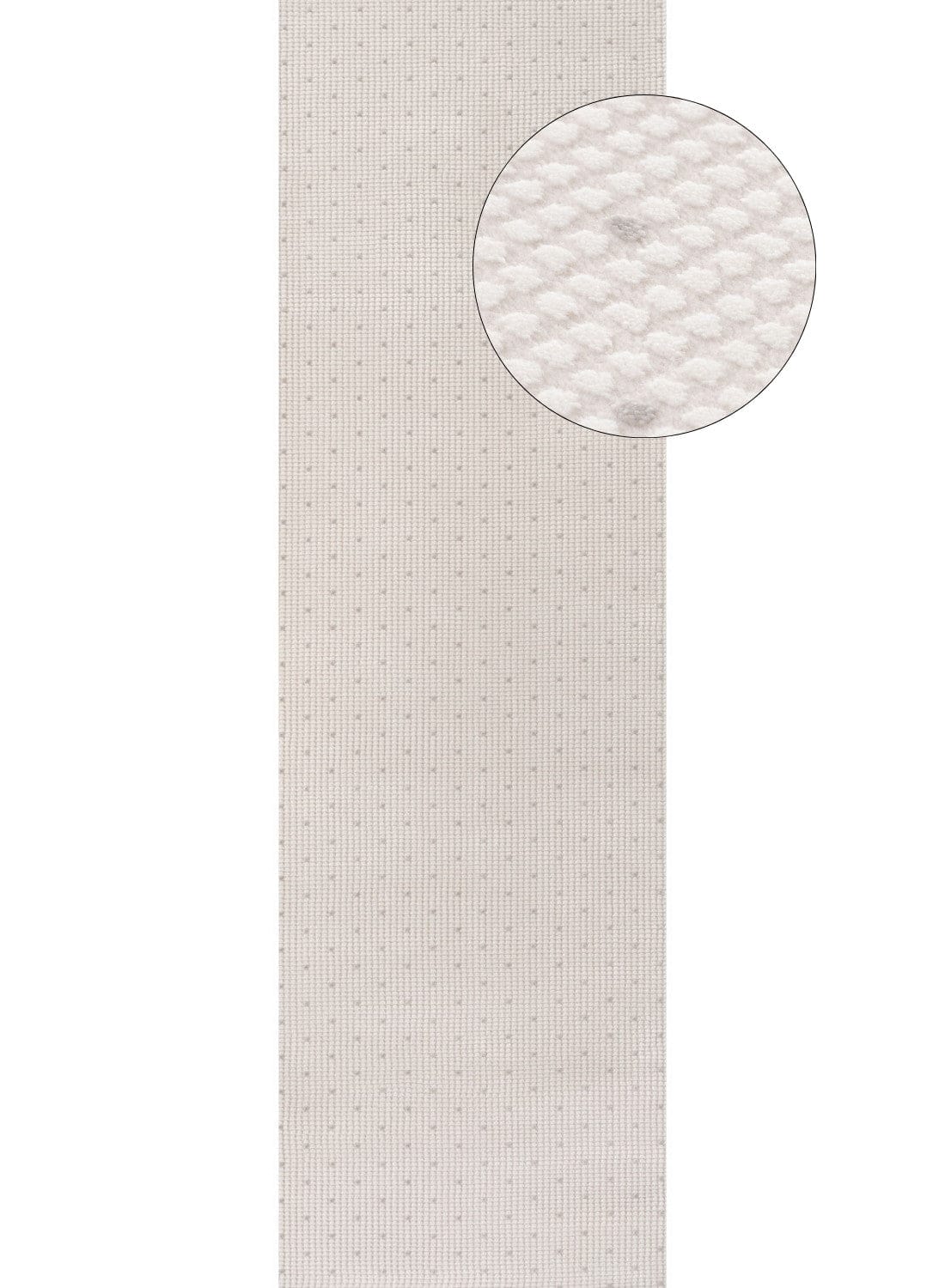 The Rugs Rugs 80X300 cm Carmel Cream-Grey Dots Rug | 6080 House of Isabella UK