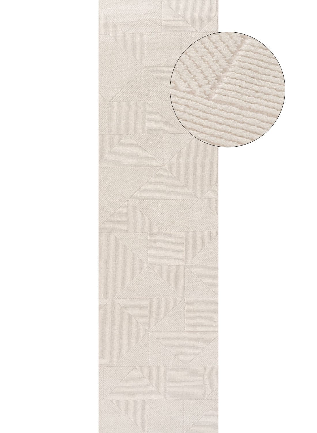 The Rugs Rugs 80X300 cm Carmel Cream Rug Abstract | 6000 House of Isabella UK