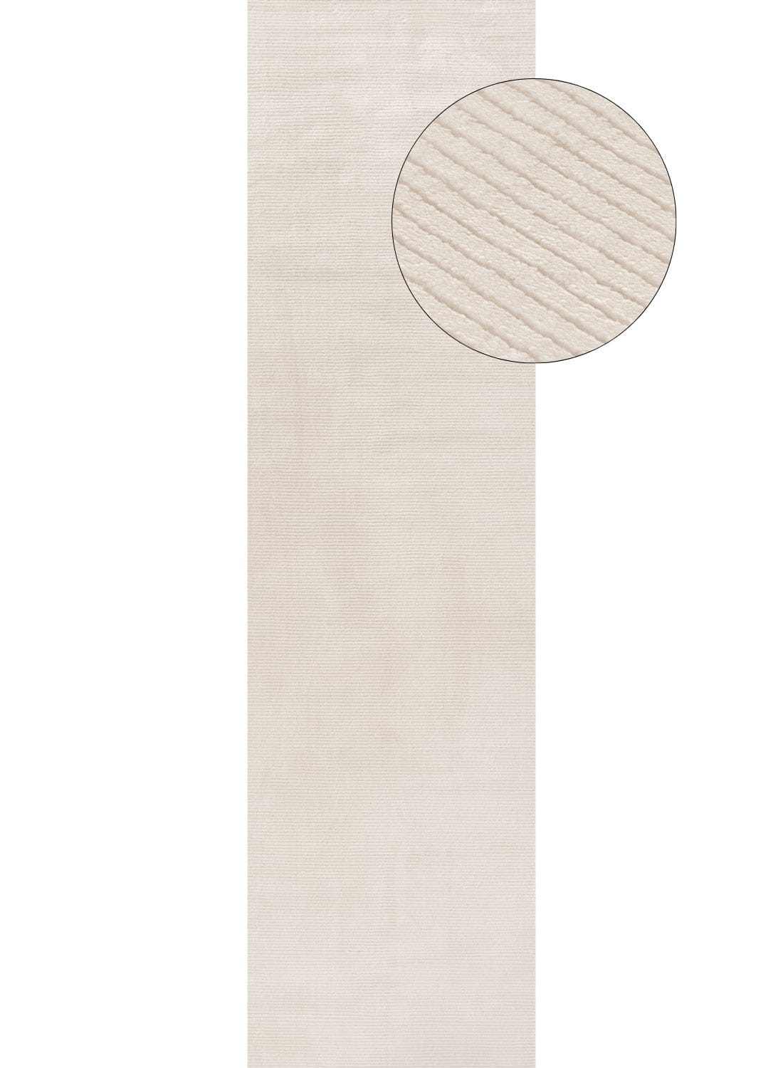 The Rugs Rugs 80X300 cm Carmel Cream Striped Rug | 6010 House of Isabella UK