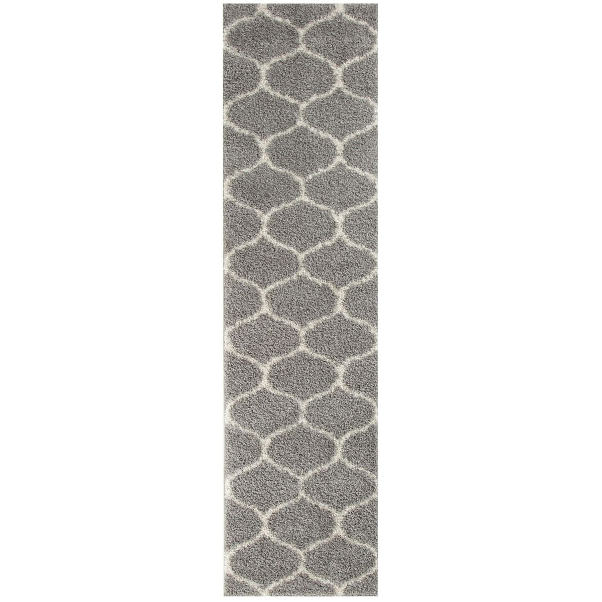 The Rugs Rugs 80X300 cm Moroccan Grey Shaggy Rug | 610 House of Isabella UK