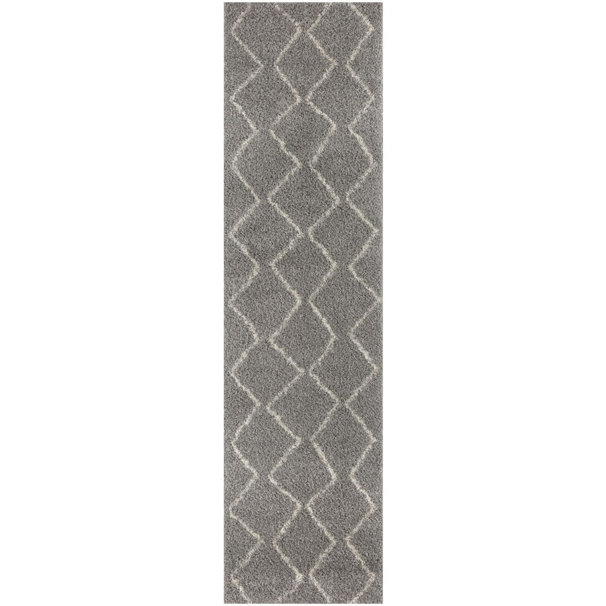 The Rugs Rugs 80X300 cm Moroccan Grey Shaggy Rug | 810 House of Isabella UK