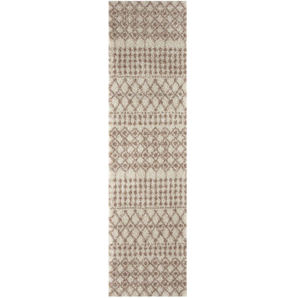 The Rugs Rugs 80X300 cm Moroccan Ivory Beige Shaggy Rug | 1030 House of Isabella UK