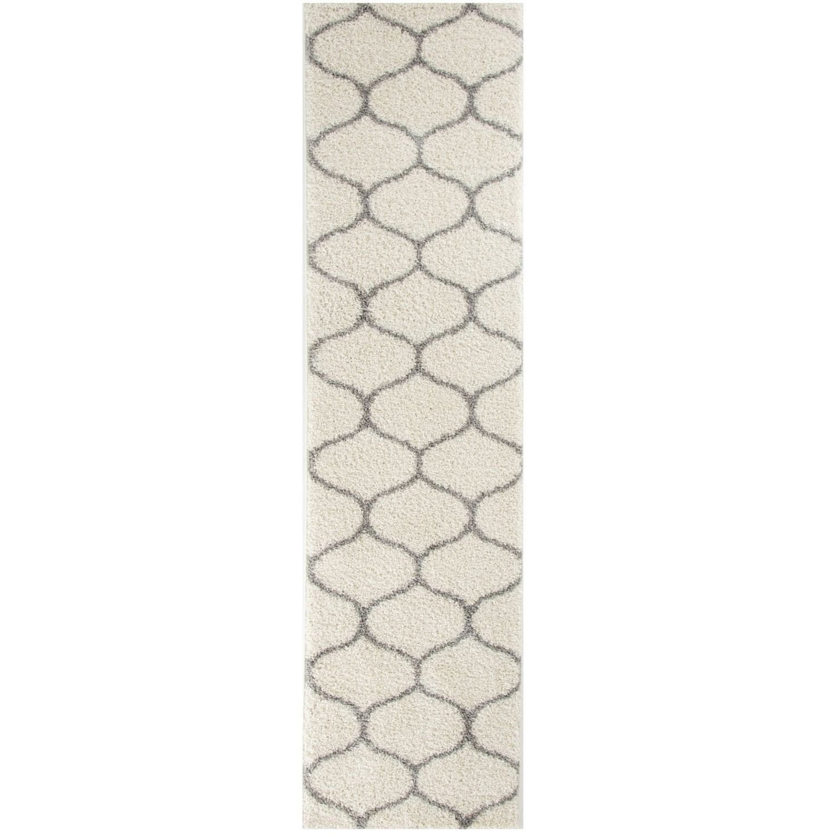 The Rugs Rugs 80X300 cm Moroccan Ivory Shaggy Rug | 600 House of Isabella UK