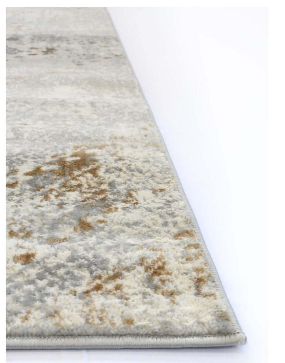 The Rugs Rugs Abstract Vintage Cream/Ochre Rug | D176F House of Isabella UK