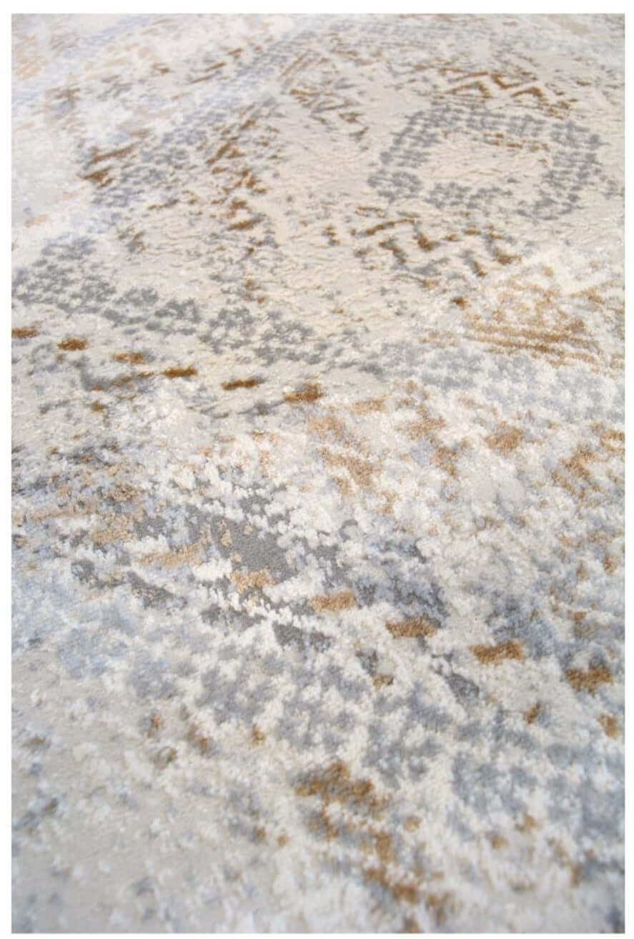The Rugs Rugs Abstract Vintage Cream/Ochre Rug House of Isabella UK