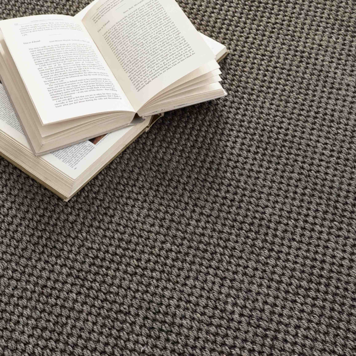 The Rugs Rugs Bordered Dark Grey Non-Slip Sisal Rug House of Isabella UK