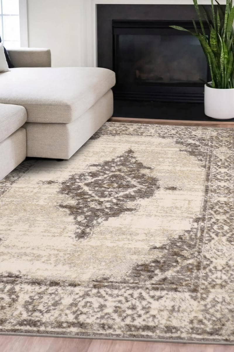 The Rugs Rugs Cadiz Natural Traditional Rug – Soft Vintage House of Isabella UK