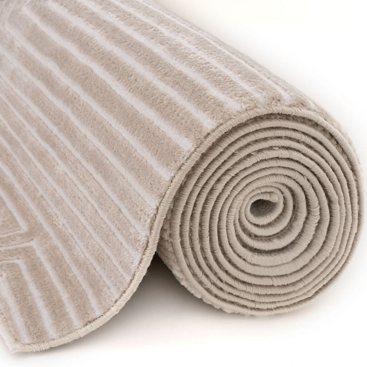 The Rugs Rugs Carmel Beige-Cream Geometric Rug | 6050 House of Isabella UK
