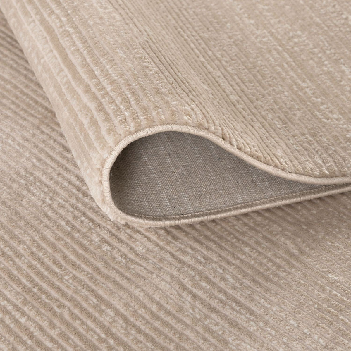 The Rugs Rugs Carmel Beige-Cream Striped Rug | 6020 House of Isabella UK