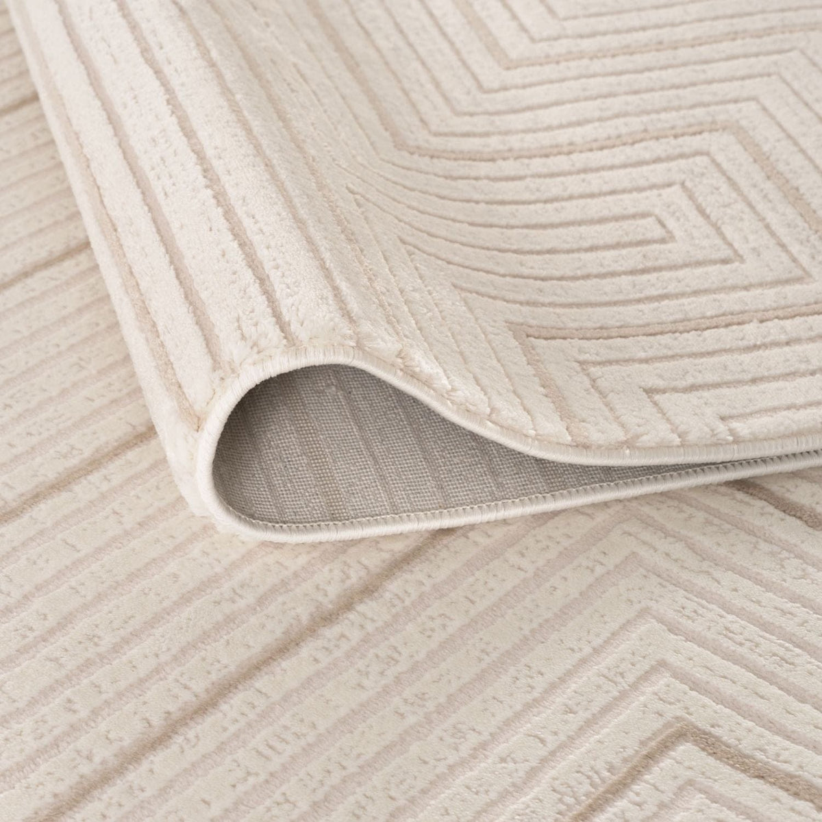 The Rugs Rugs Carmel Cream-Beige Geometric Rug | 6040 House of Isabella UK