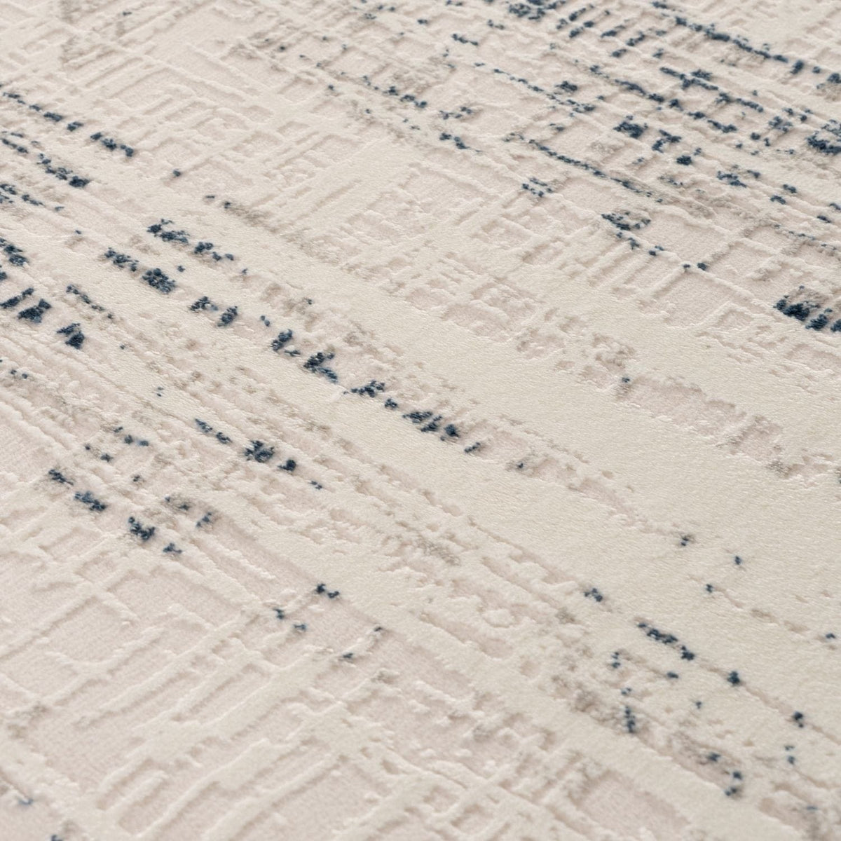 The Rugs Rugs Carmel Cream-Blue Abstract Rug | 6030 House of Isabella UK