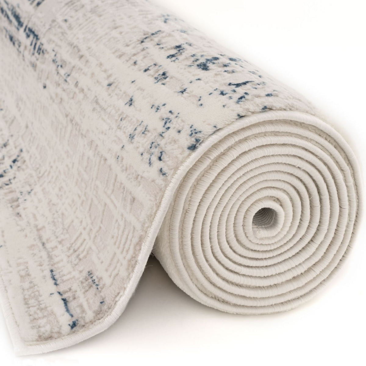 The Rugs Rugs Carmel Cream-Blue Abstract Rug | 6030 House of Isabella UK