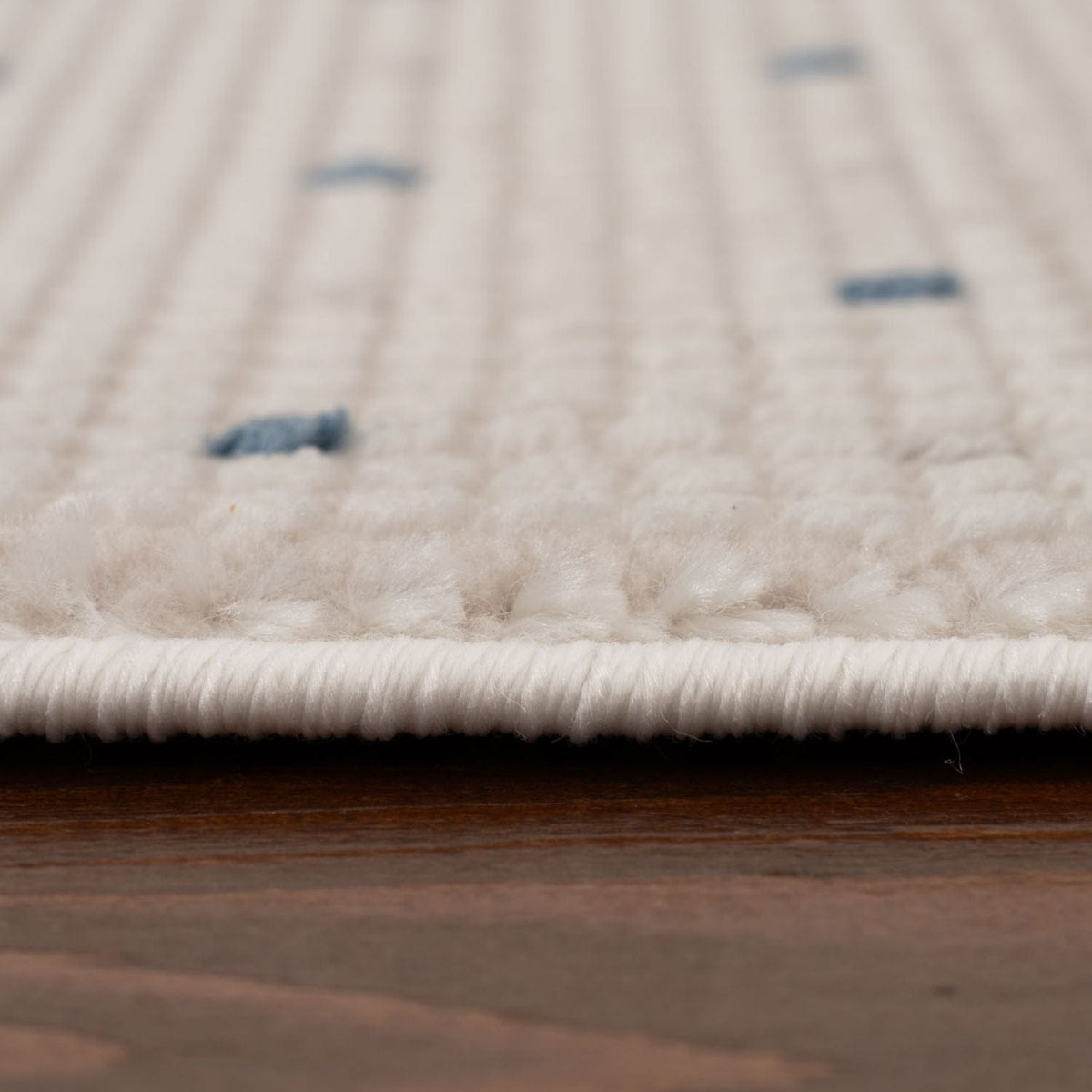 The Rugs Rugs Carmel Cream-Blue Dots Rug | 6080 House of Isabella UK