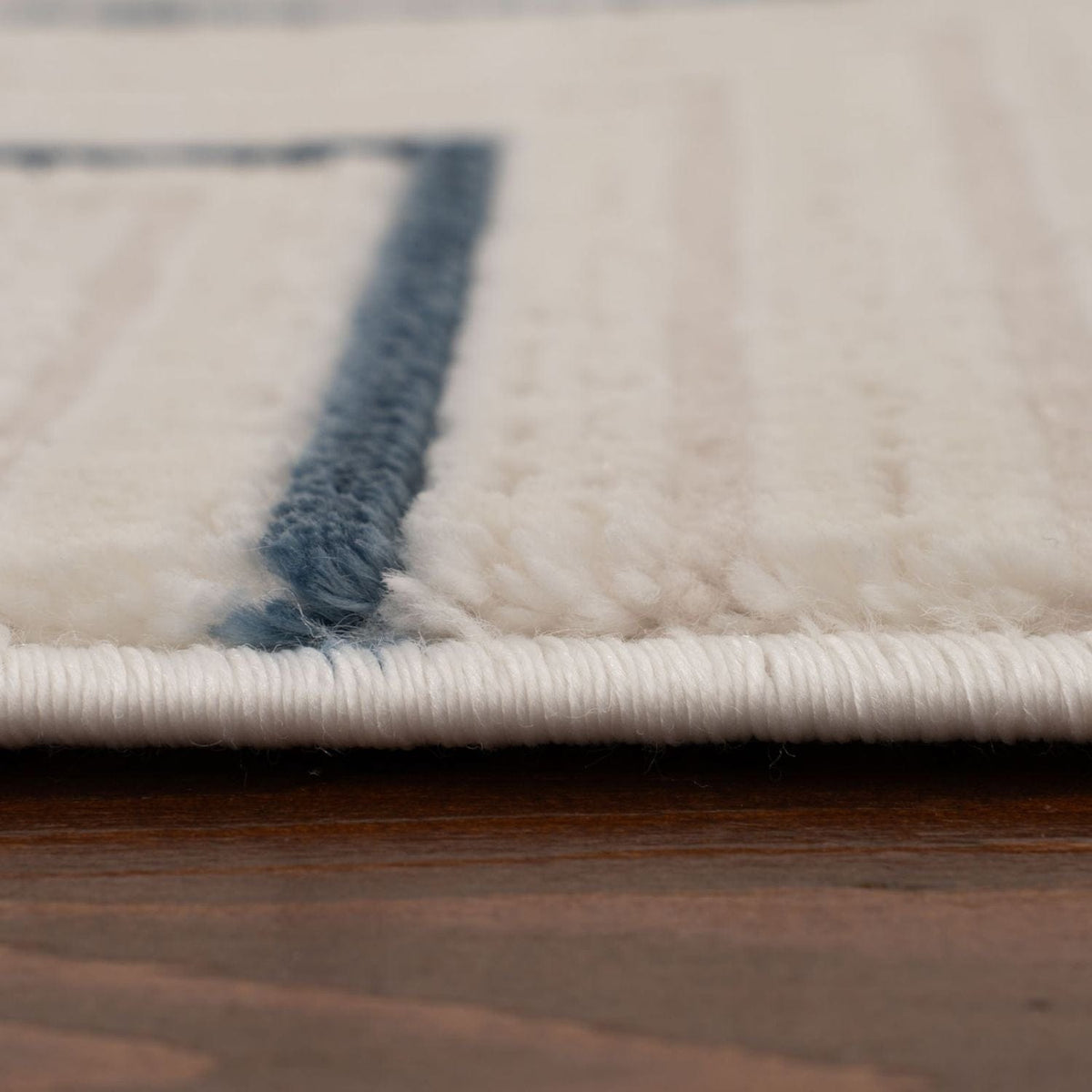 The Rugs Rugs Carmel Cream-Blue Geometric Rug | 6040 House of Isabella UK