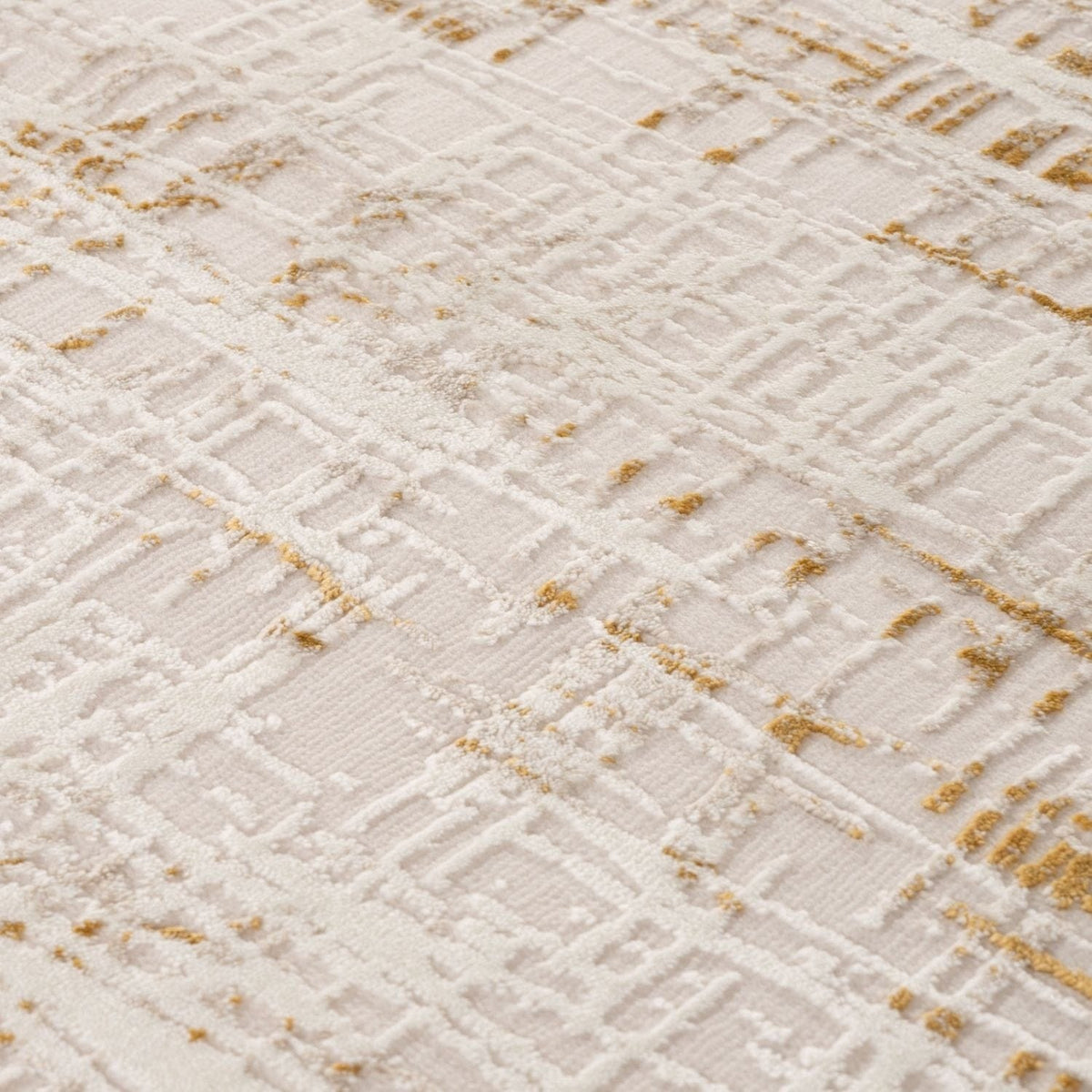 The Rugs Rugs Carmel Cream-Gold Abstract Rug | 6030 House of Isabella UK