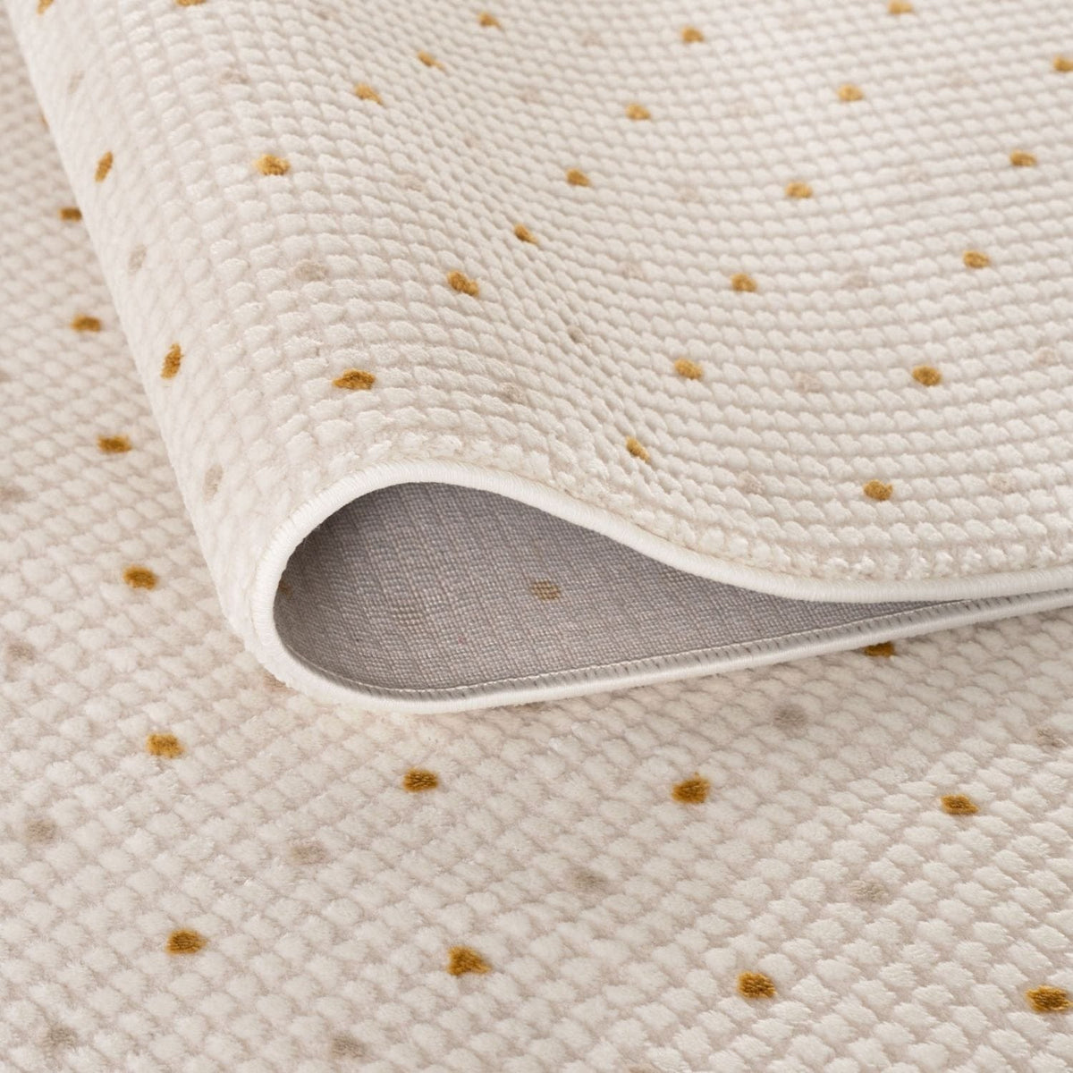 The Rugs Rugs Carmel Cream-Gold Dots Rug | 6080 House of Isabella UK