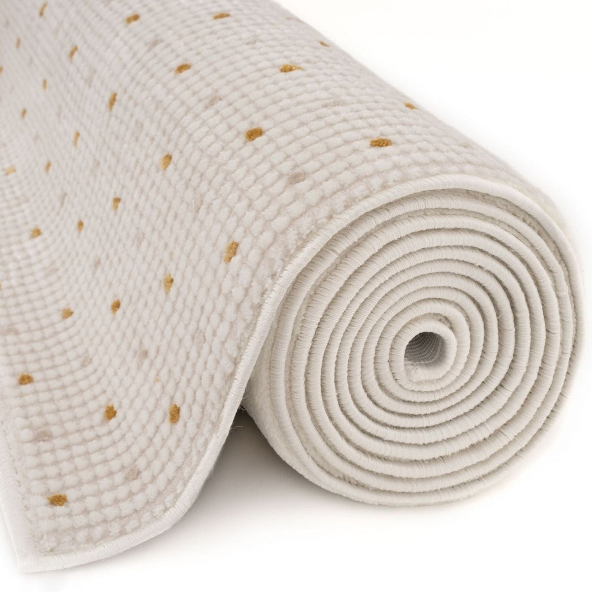 The Rugs Rugs Carmel Cream-Gold Dots Rug | 6080 House of Isabella UK
