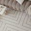 The Rugs Rugs Carmel Cream-Gold Geometric Rug | 6040 House of Isabella UK