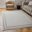 The Rugs Rugs Carmel Cream-Grey Bordered Rug | 6060 House of Isabella UK