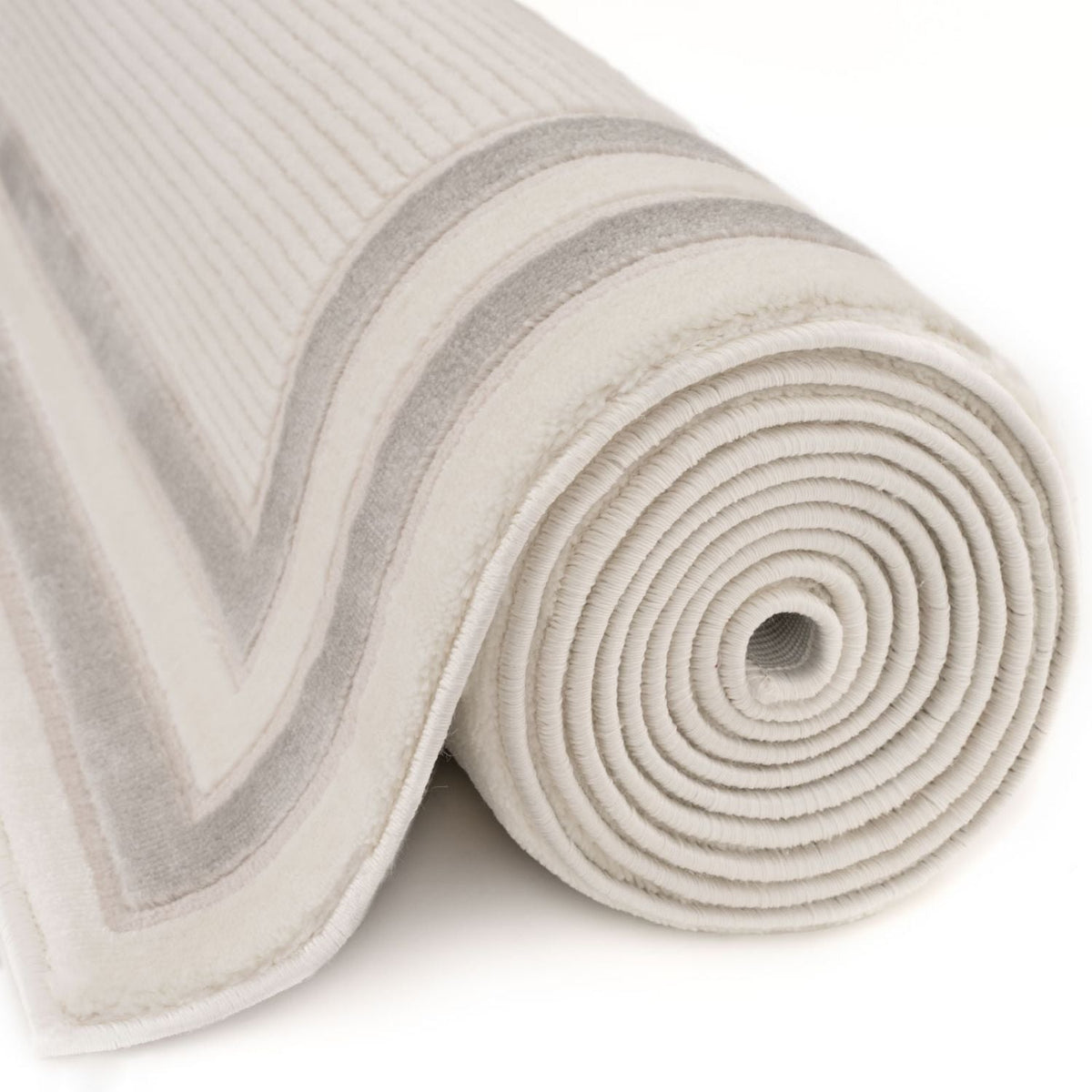The Rugs Rugs Carmel Cream-Grey Bordered Rug | 6060 House of Isabella UK
