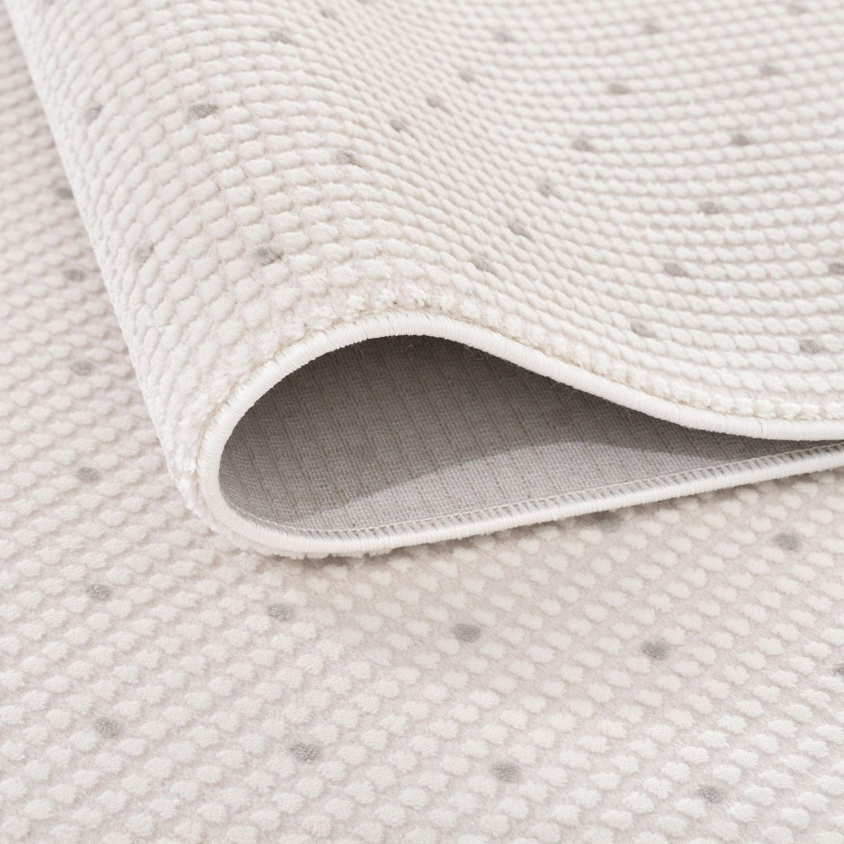The Rugs Rugs Carmel Cream-Grey Dots Rug | 6080 House of Isabella UK
