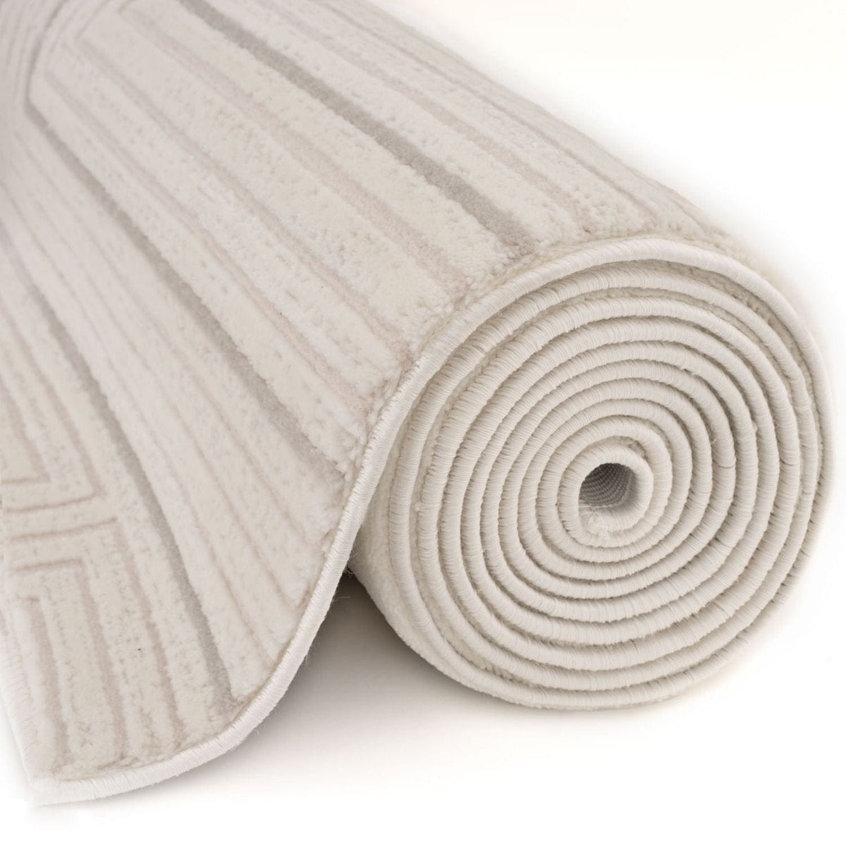 The Rugs Rugs Carmel Cream-Grey Geometric Rug | 6040 House of Isabella UK