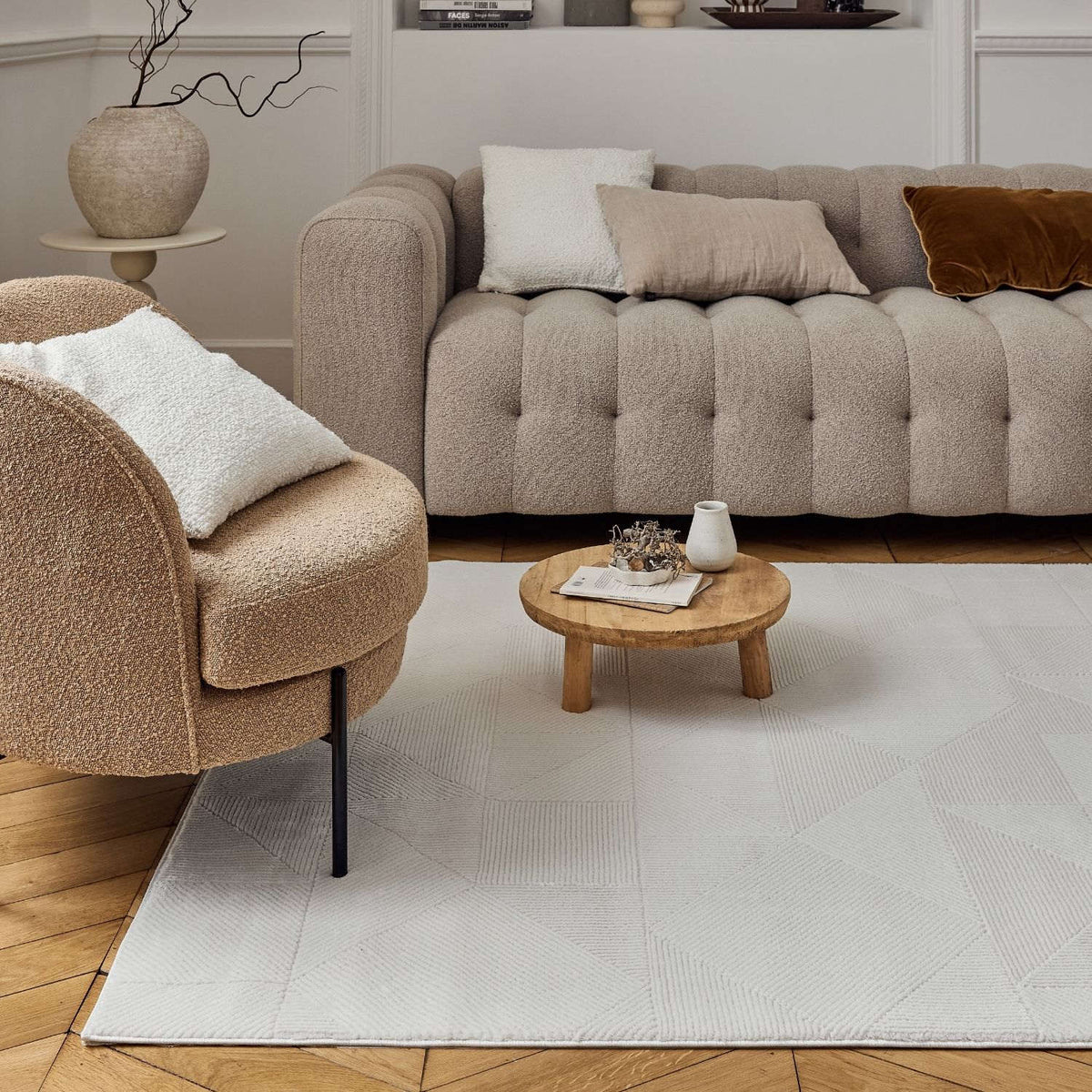 The Rugs Rugs Carmel Cream Rug Abstract | 6000 House of Isabella UK