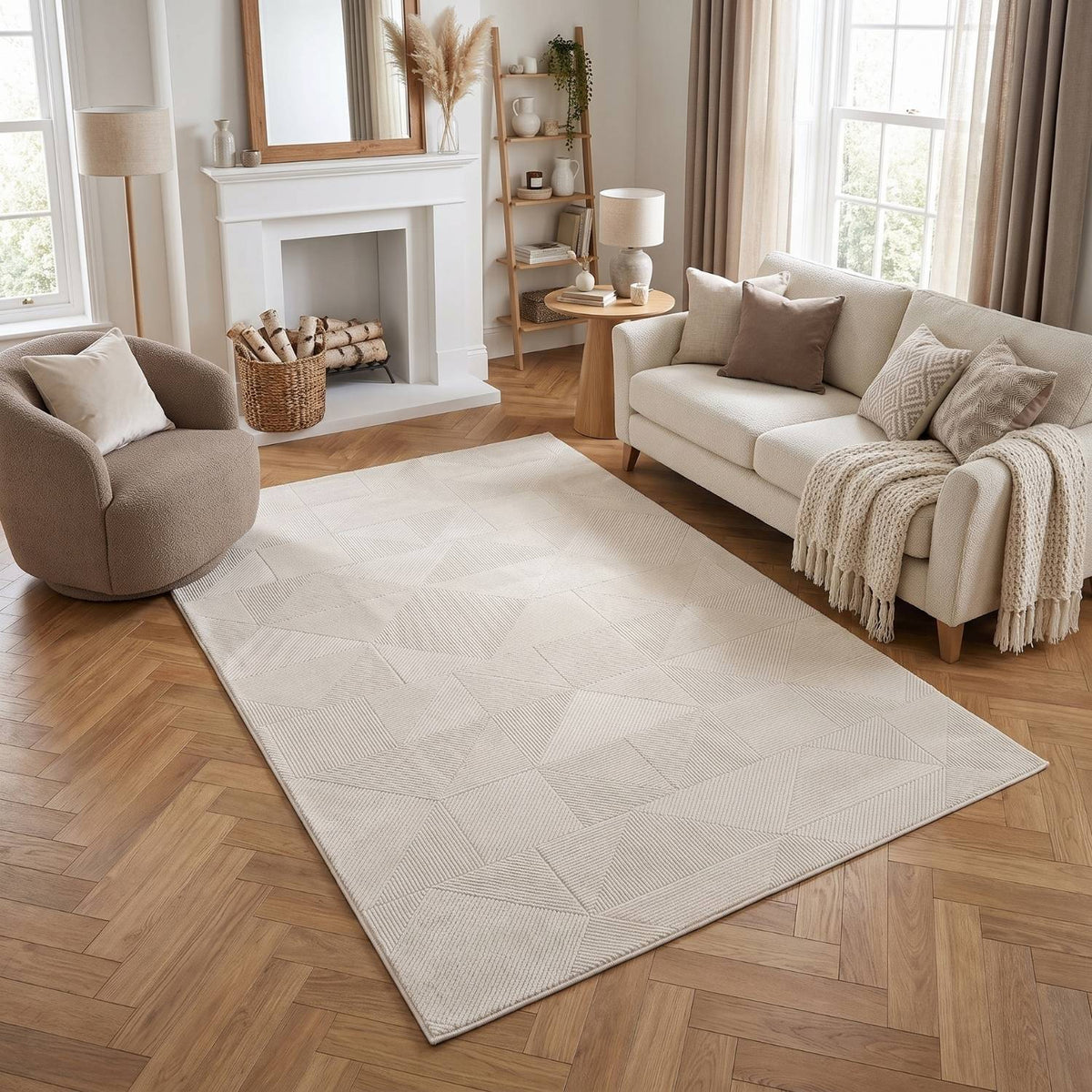 The Rugs Rugs Carmel Cream Rug Abstract | 6000 House of Isabella UK