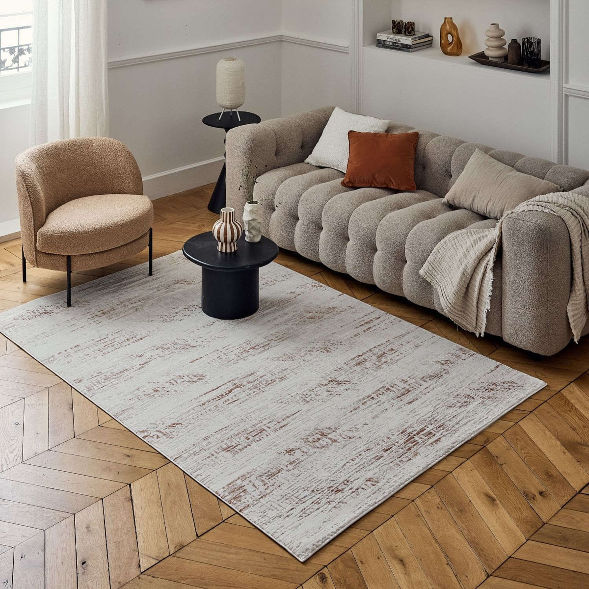 The Rugs Rugs Carmel Cream-Terra Abstract Rug | 6030 House of Isabella UK