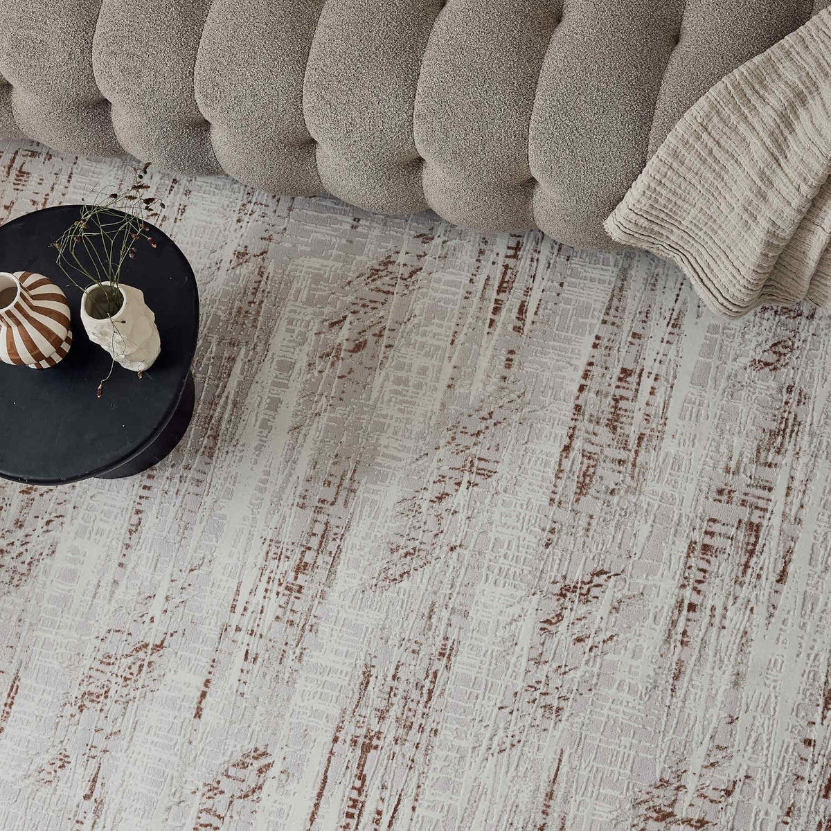 The Rugs Rugs Carmel Cream-Terra Abstract Rug | 6030 House of Isabella UK