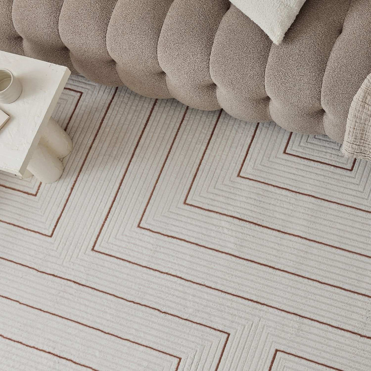 The Rugs Rugs Carmel Cream-Terra Geometric Rug | 6040 House of Isabella UK