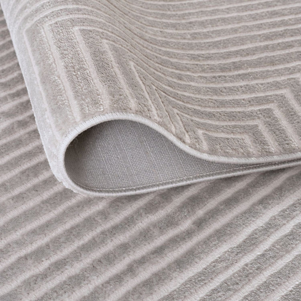 The Rugs Rugs Carmel Grey-Cream Geometric Rug | 6050 House of Isabella UK
