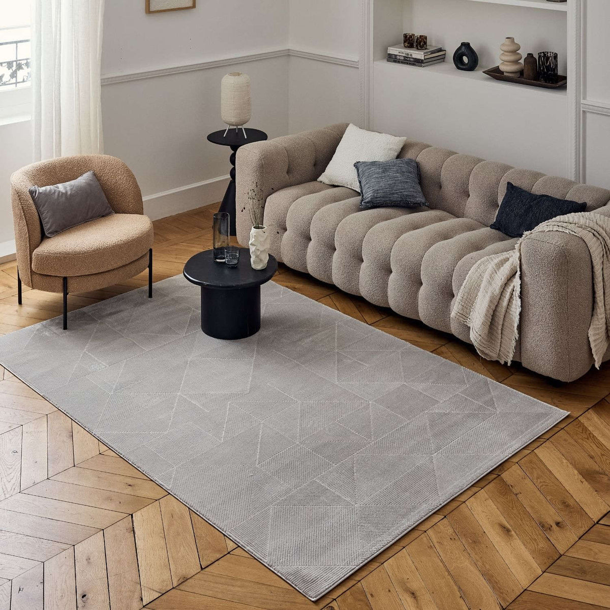 The Rugs Rugs Carmel Grey Rug Abstract | 6000 House of Isabella UK