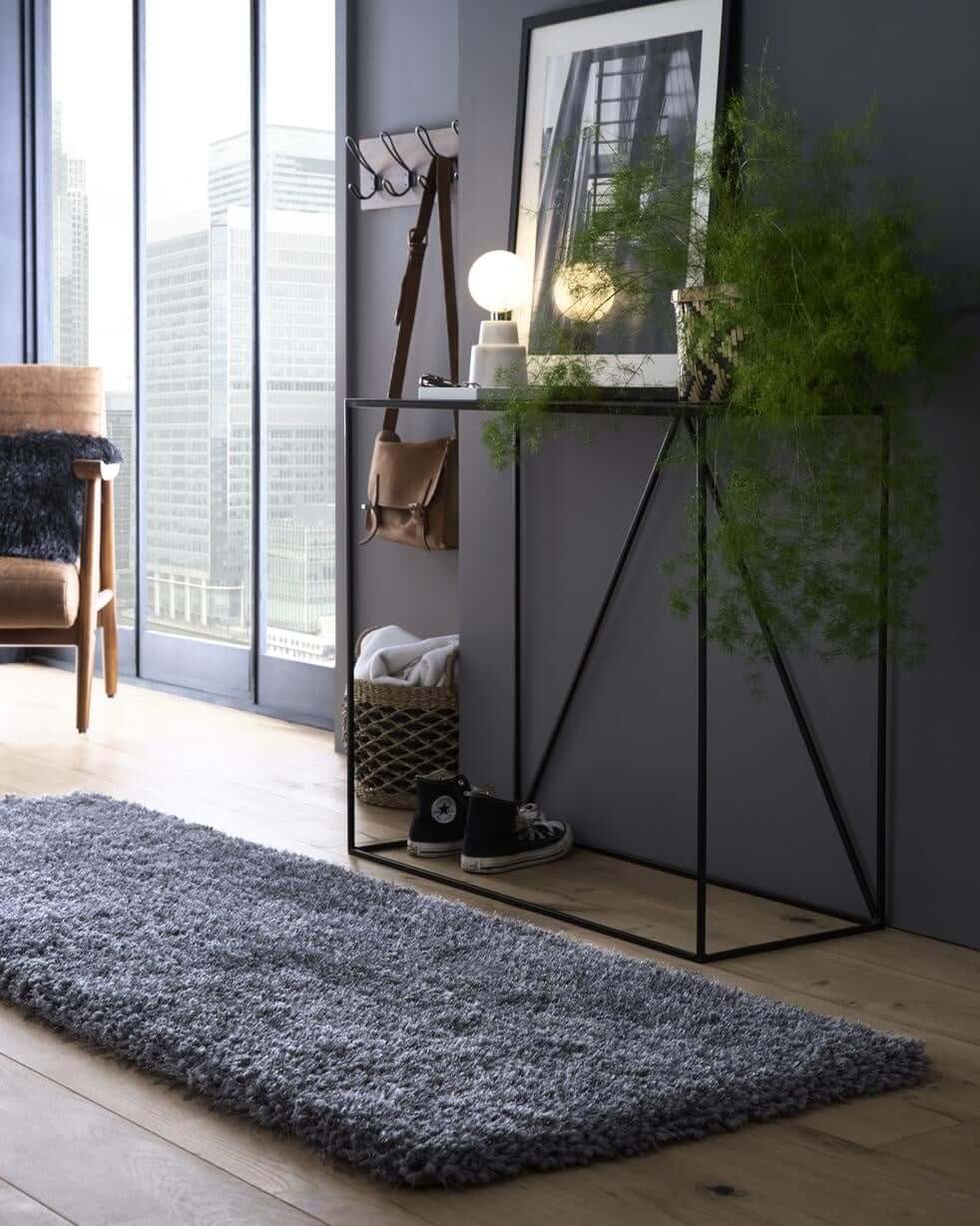 The Rugs Rugs Chicago Grey Shaggy Rug House of Isabella UK
