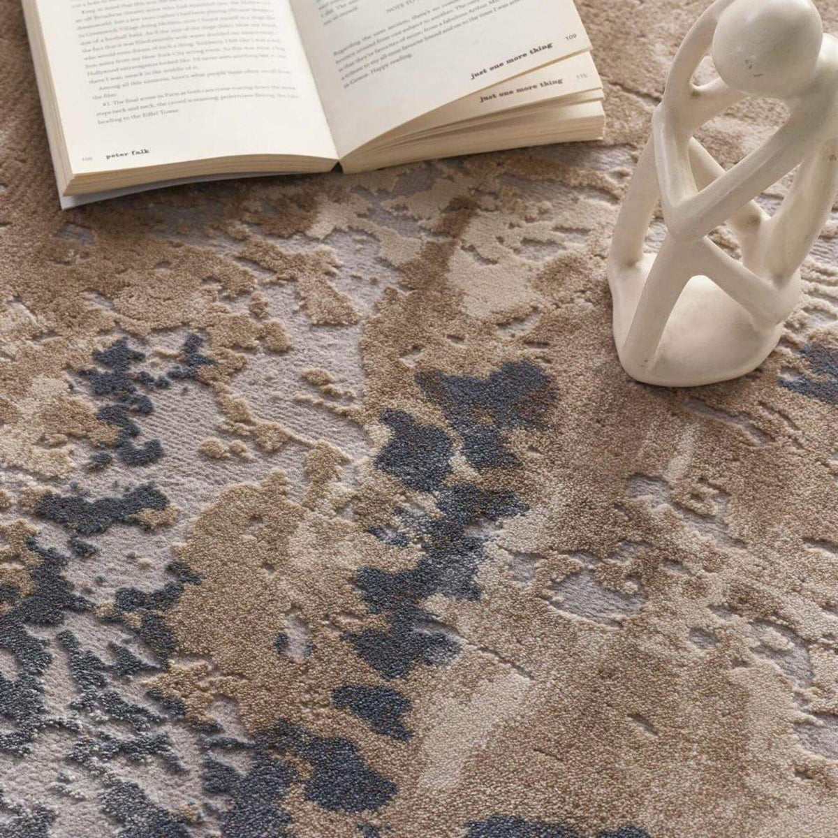 The Rugs Rugs Cosimo Beige/Grey Distressed Modern Rug House of Isabella UK