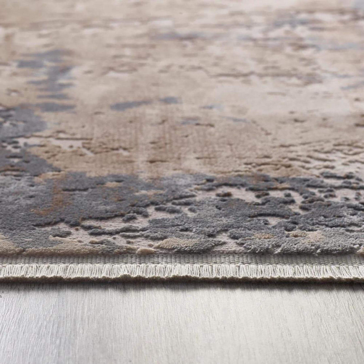 The Rugs Rugs Cosimo Beige/Grey Distressed Modern Rug House of Isabella UK