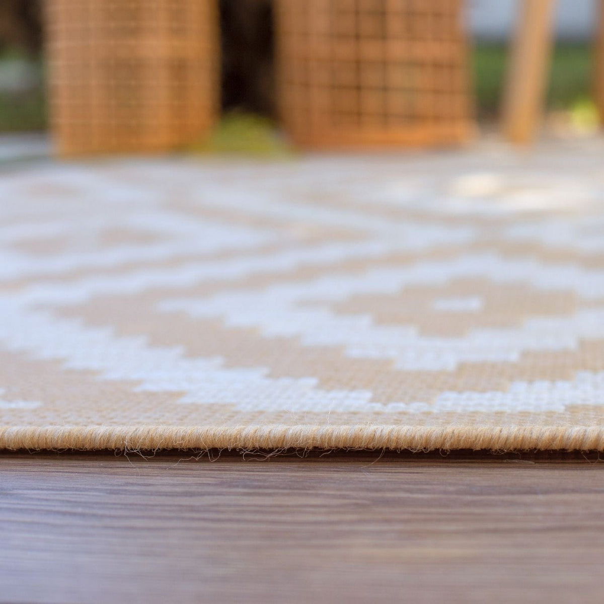 The Rugs Rugs Ecology Outdoor Rug Beige | 100b House of Isabella UK