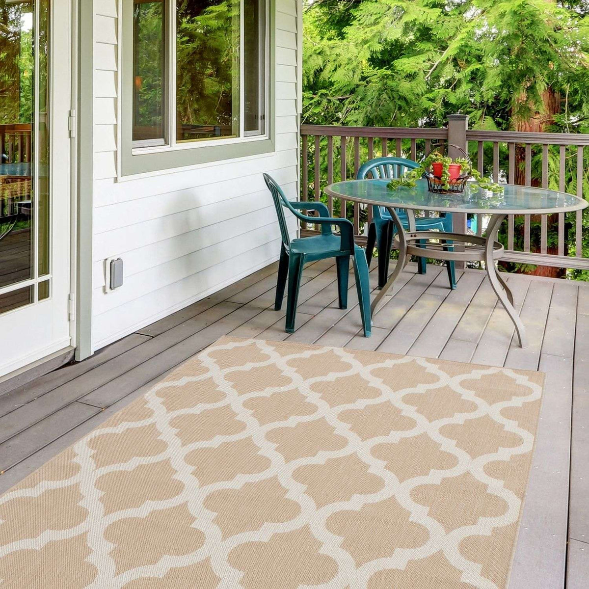 The Rugs Rugs Ecology Outdoor Rug Beige | 400b House of Isabella UK