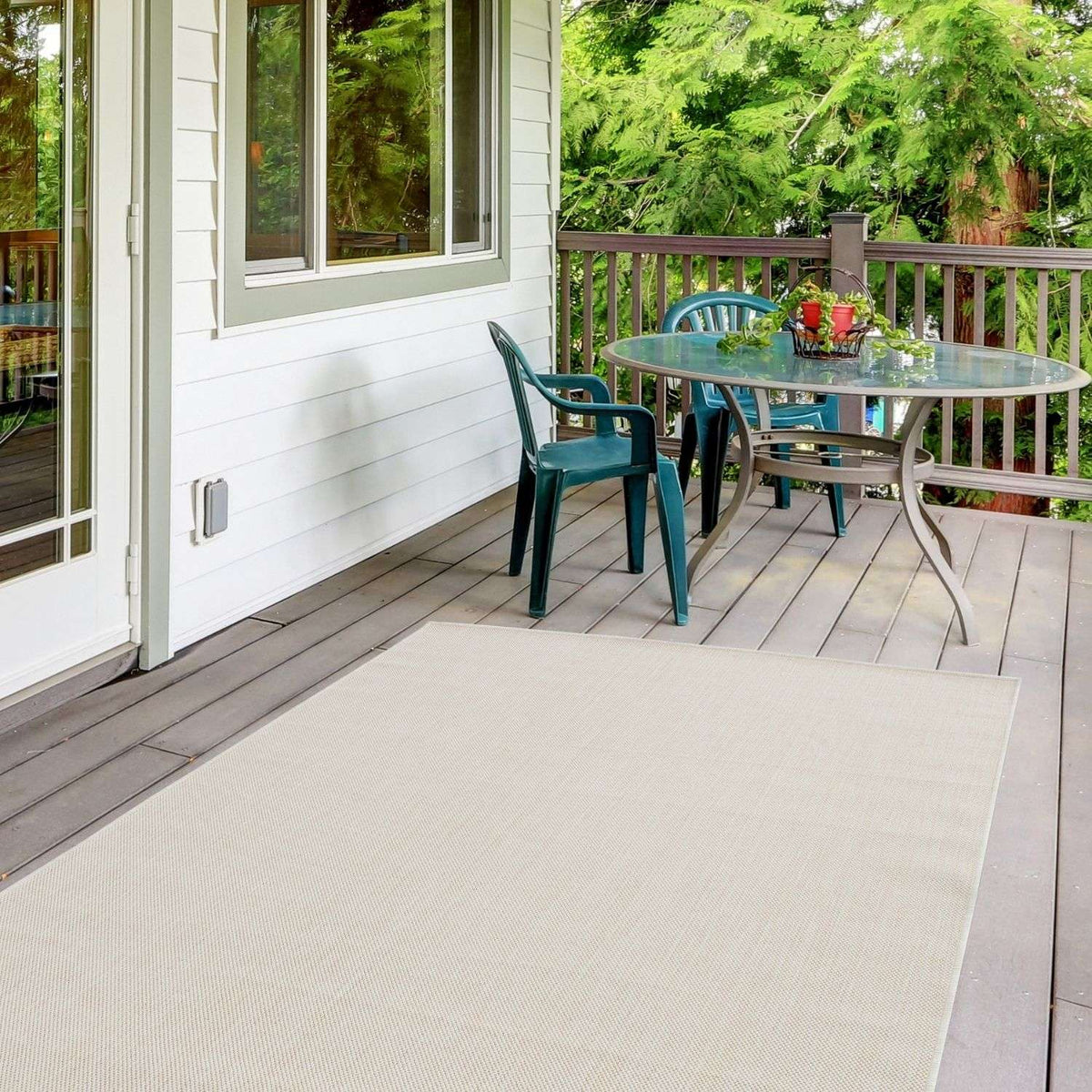 The Rugs Rugs Ecology Outdoor Rug Cream | 500c House of Isabella UK
