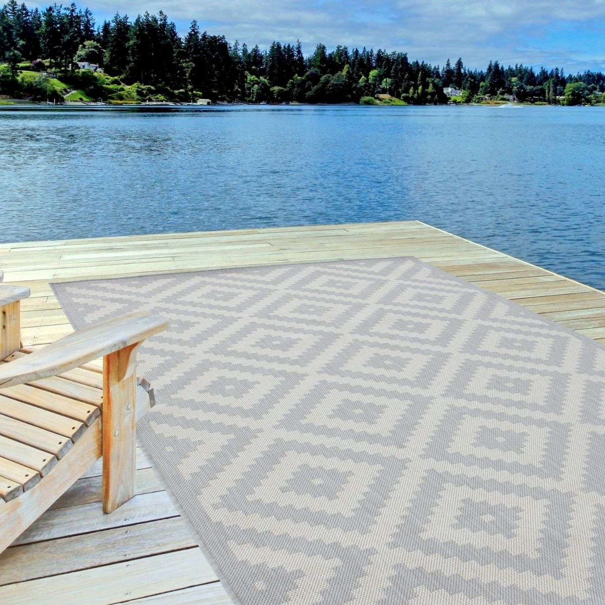 The Rugs Rugs Ecology Outdoor Rug Grey | 100g House of Isabella UK