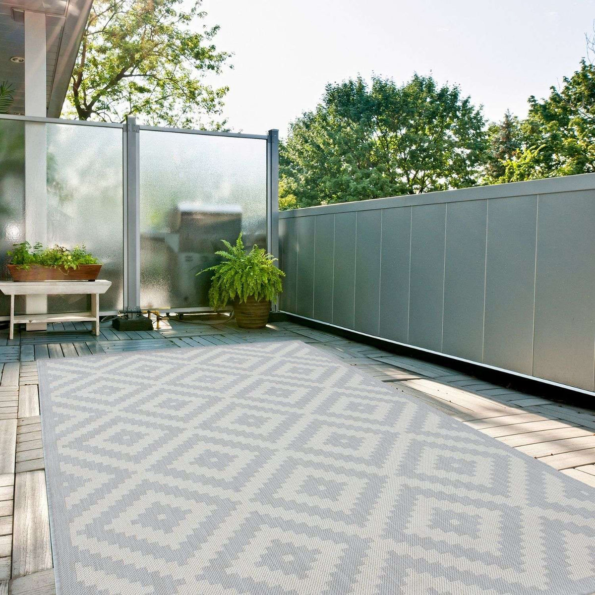 The Rugs Rugs Ecology Outdoor Rug Grey | 100g House of Isabella UK
