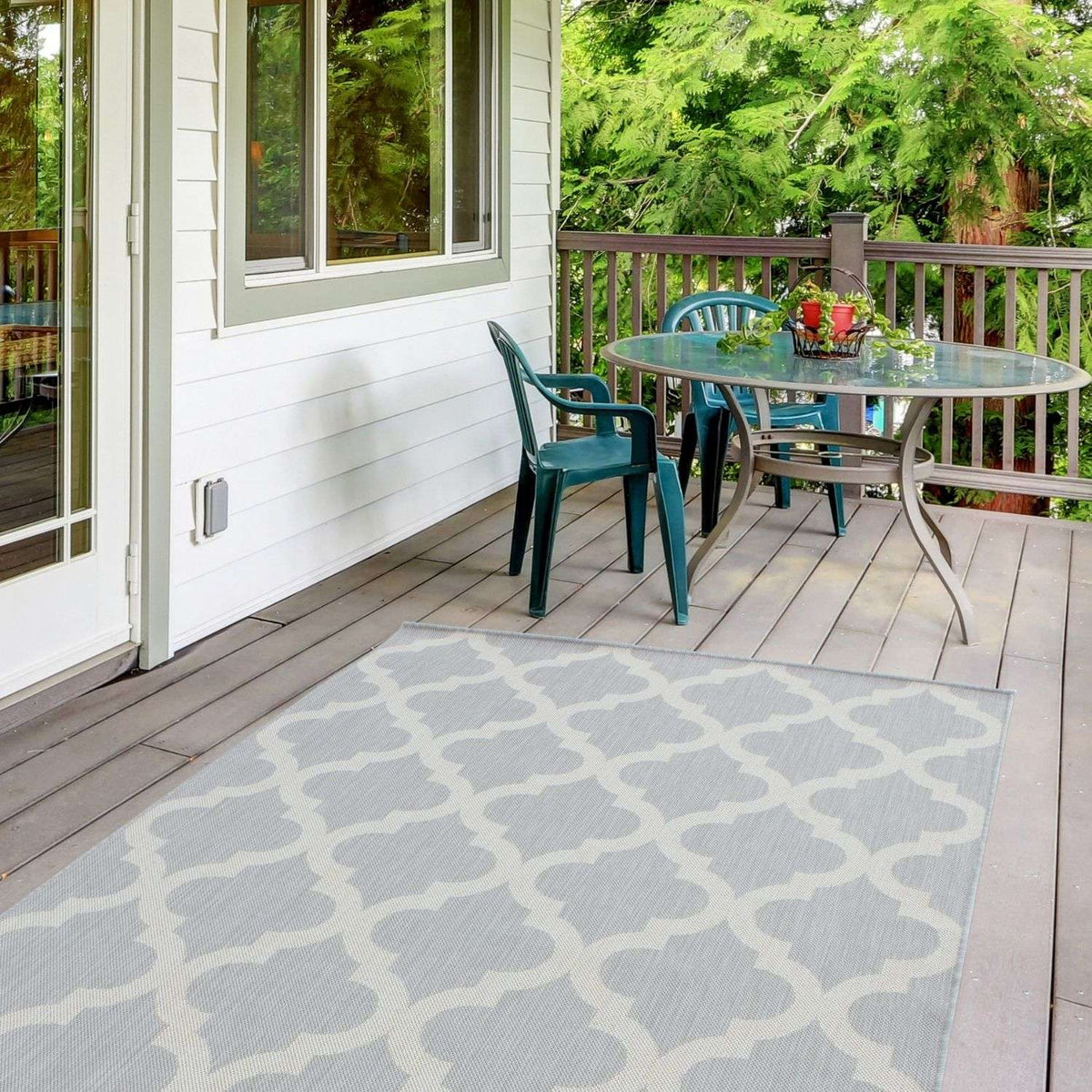 The Rugs Rugs Ecology Outdoor Rug Grey | 400g House of Isabella UK