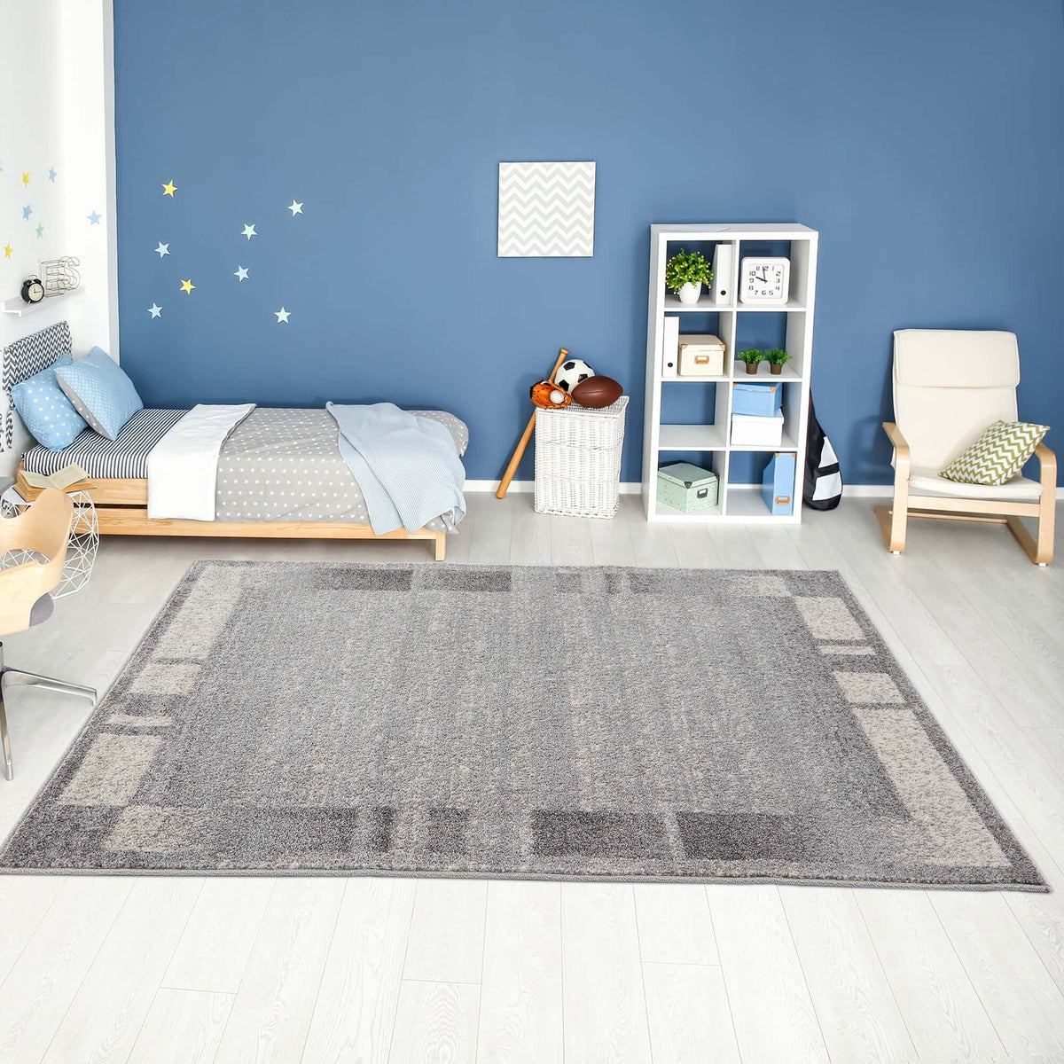 The Rugs Rugs Ephesus Grey Cream Rug | 7438GC House of Isabella UK