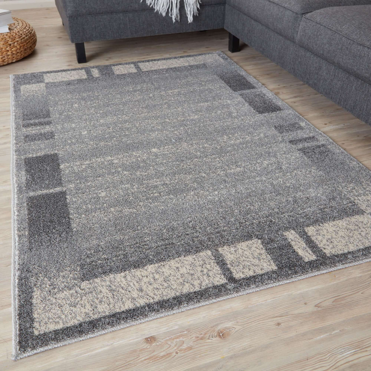 The Rugs Rugs Ephesus Grey Cream Rug | 7438GC House of Isabella UK