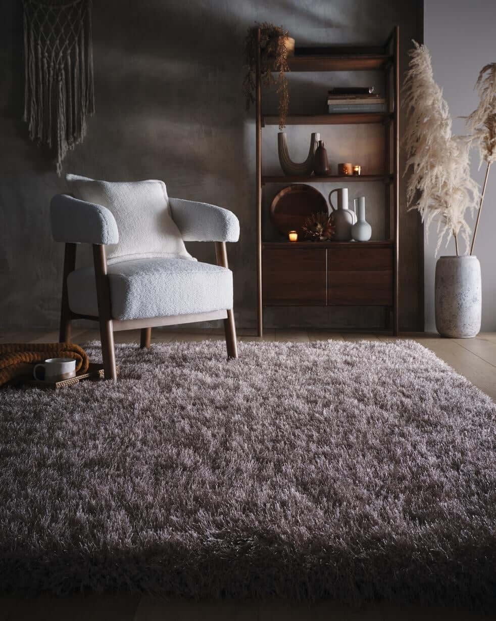The Rugs Rugs Extravagance Mink Shaggy Rug House of Isabella UK