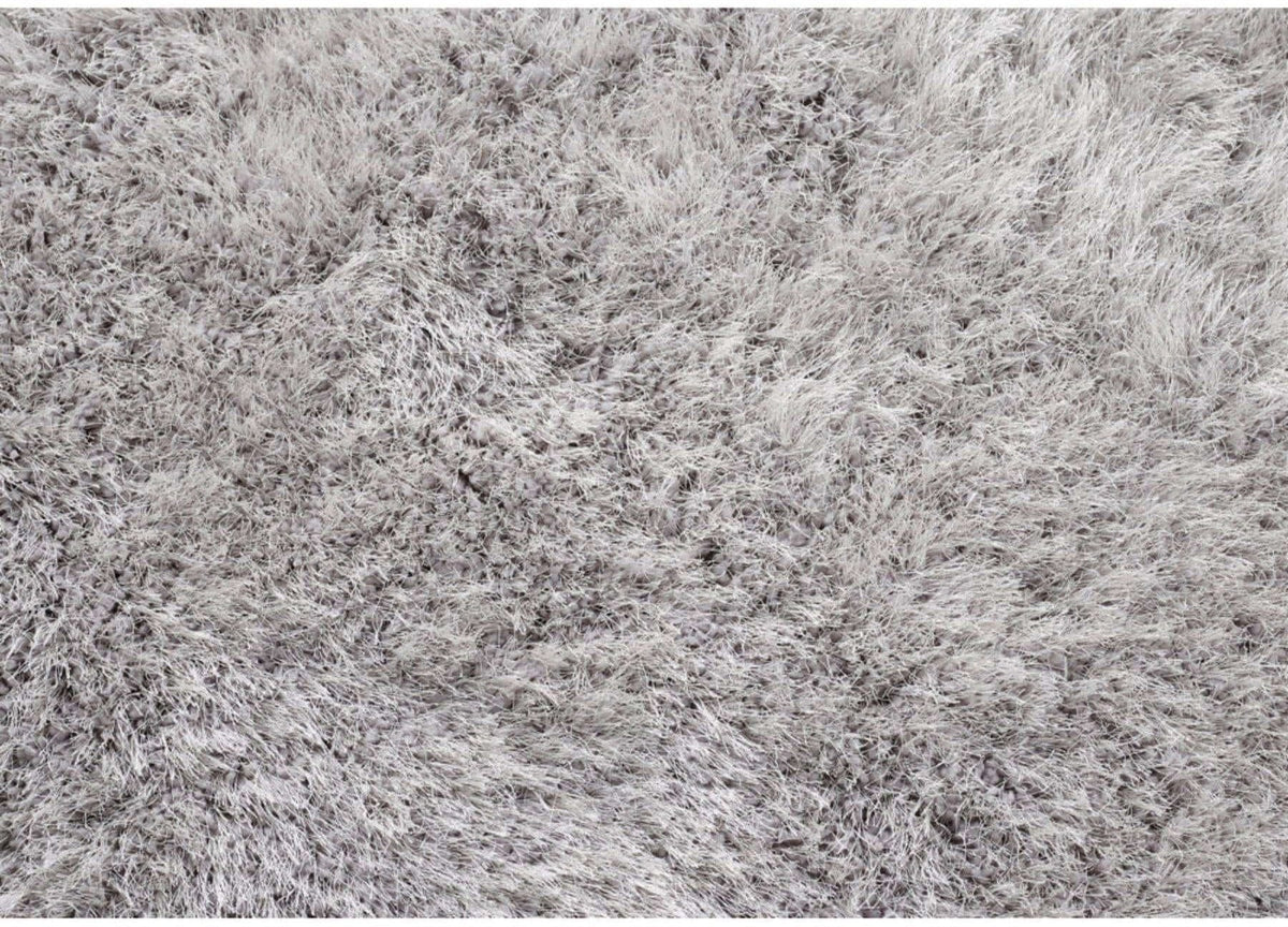 The Rugs Rugs Extravagance Silver Grey Shaggy Rug House of Isabella UK