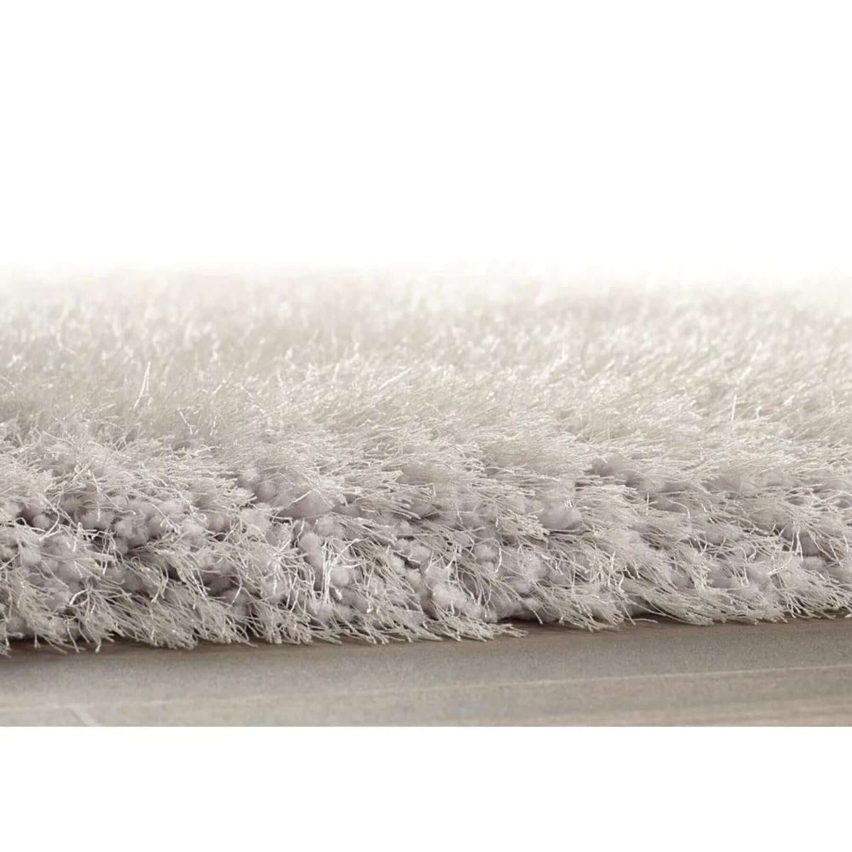 The Rugs Rugs Extravagance Silver Grey Shaggy Rug House of Isabella UK