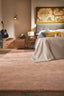 The Rugs Rugs Hush Solid Coral Pink Luxury Rug House of Isabella UK