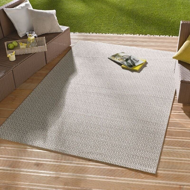 The Rugs Rugs Indoor Outdoor Coin Rug – Geometric Design House of Isabella UK