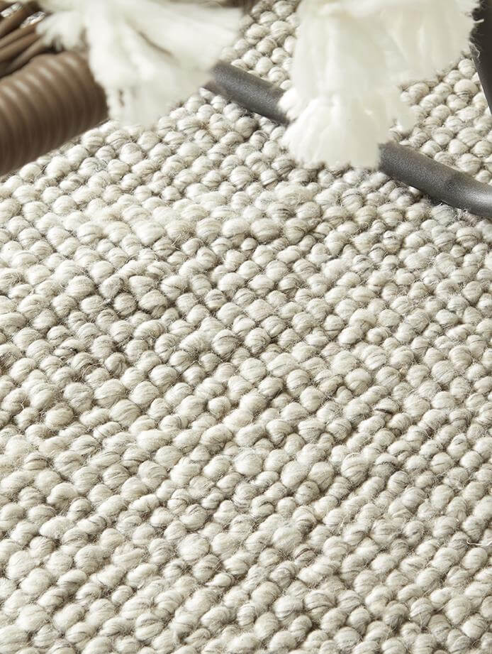 The Rugs Rugs La Playa Silver Grey Solid Rug House of Isabella UK